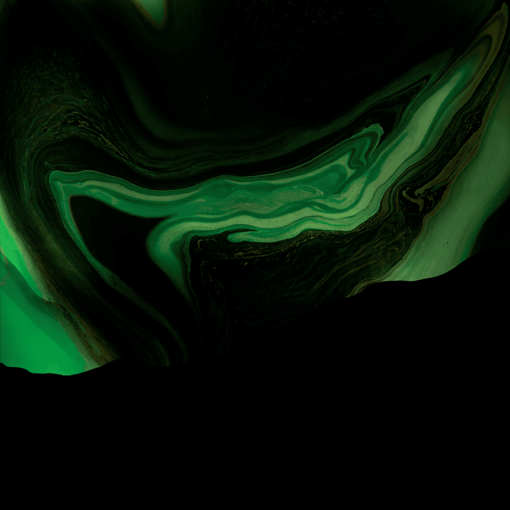 Abstract green and black swirl pattern